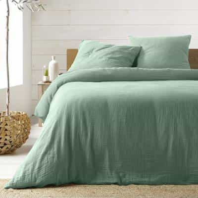 Douceur D Interieur Parure de lit double gaz de coton Angelia Rose