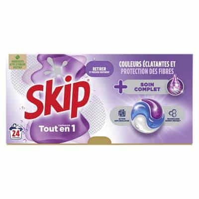 Lot De 130 Capsules Skip 3en1 Active Clean - 5 X 26 Doses Pour Machine à Laver