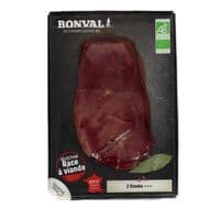 Bonval Bifteck de Boeuf Bio, environ 2x160g