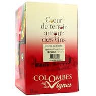 Côtes du Rhône rouge AOP Colombes des vignes 13°, Bag in box 10L
