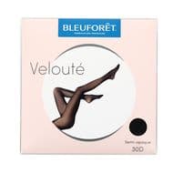 Bleuforêt Collant semi opaque Noir 30D, Taille 3/4