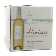 Vin de Pays de Méditerranée Blanc IGP Horizon 12°, Bag in box 5L