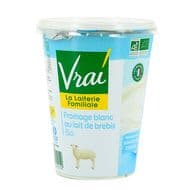 Vrai Fromage blanc au lait de brebis, Bio, 400g