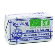 Le Montsûrais Beurre bio au gros Sel de Guérande, 250g