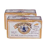 Isigny Ste mère Beurre doux plaquette, Lot de 2x250g