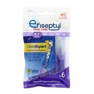 Efiseptyl Brossettes interdentaires réutilisables 0,7mm Clean expert, 6 brossettes