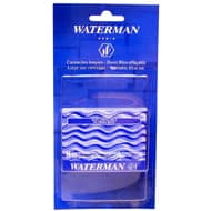 Waterman Cartouches longues d'encre bleue effaçable, 8  cartouches