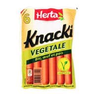 Herta Knacki Végétales, 6 saucisses - 210g