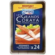 Coraya Grand Bâtonnet de surimi 374g, 24 pièces