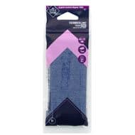 Style couture Thermocollant jeans coloris délavé, 45 x 12 cm