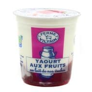 Ferme de Viltain Yaourt Bicouche Fraise, 180g