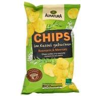Alnatura Chips cuites à la marmite romarin bio, 125g