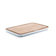 Pebbly Planche à découper en bambou, 25 x 17,5 cm