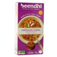 Beendhi Lentilles corail bio à la noix de coco, 250G