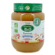 Planet Bio Purée de pomme bio sans sucres ajoutés, 820g