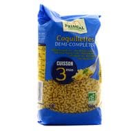Priméal Coquillette demi complet bio cuisson 3mn, 500g