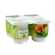 Sojasun Spécialité Soja mandarine citron vert, 4x100g