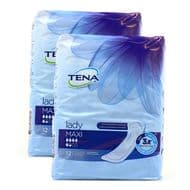 Tena Lady Serviettes incontinence maxi, Lot de 2x12 serviettes