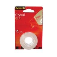 Scotch Recharge de ruban adhésif crystal, Dimensions  25 m x 19 mm