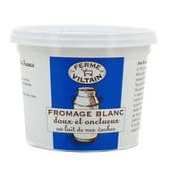 Ferme de Viltain Fromage Blanc Lissé 3%MG- Lait de vache pasteurisé, 500g