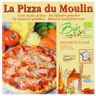 La Pizza du Moulin Pizza au Saumon fumé Bio cuite au feu de bois, 360g
