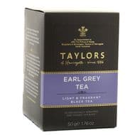 Taylors of Harrogate Thé Noir Earl Grey aromatisé à la bergamote 20 sachets, 20 sachets