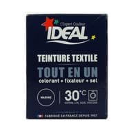 Idéal Teinture tout en un marine colorant + fixateur + sel inclus, 350g