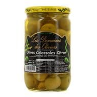 Les Domaines des Oliviers Olives colossales au citron, 72cl