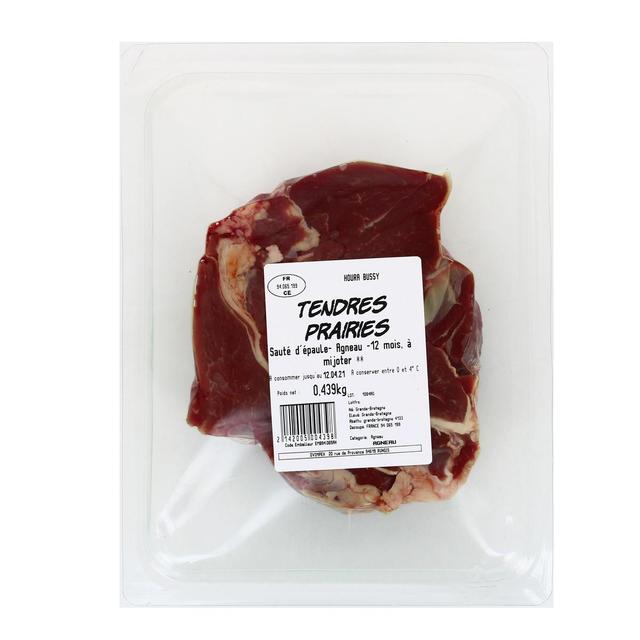 3297579046172 - Aux Tendres Prairies - Sauté d'épaule d'Agneau désossé à mijoter