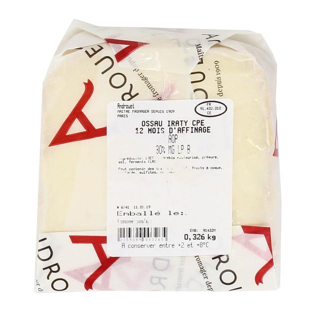  - Androuet, Maître Fromager - Ossau Iraty AOP - Lait de brebis cru