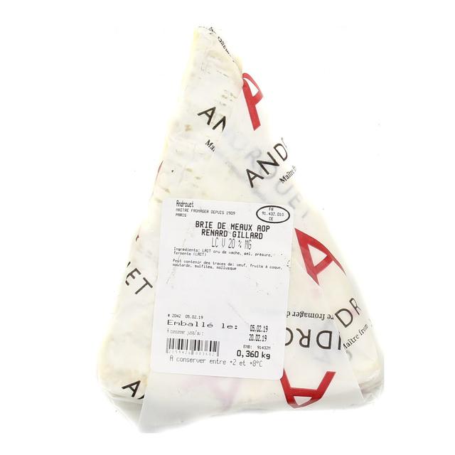  - Androuet, Maître Fromager - Brie de Meaux AOP - Lait de vache cru