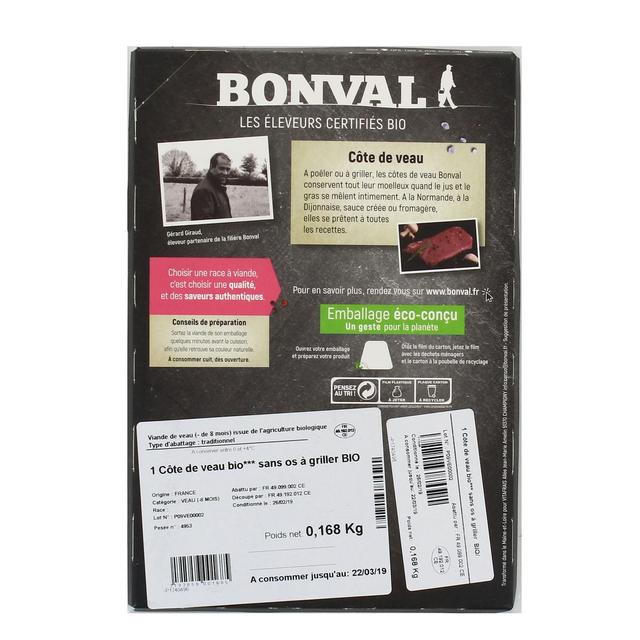  - Bonval - Côte de Veau Sans Os, Bio
