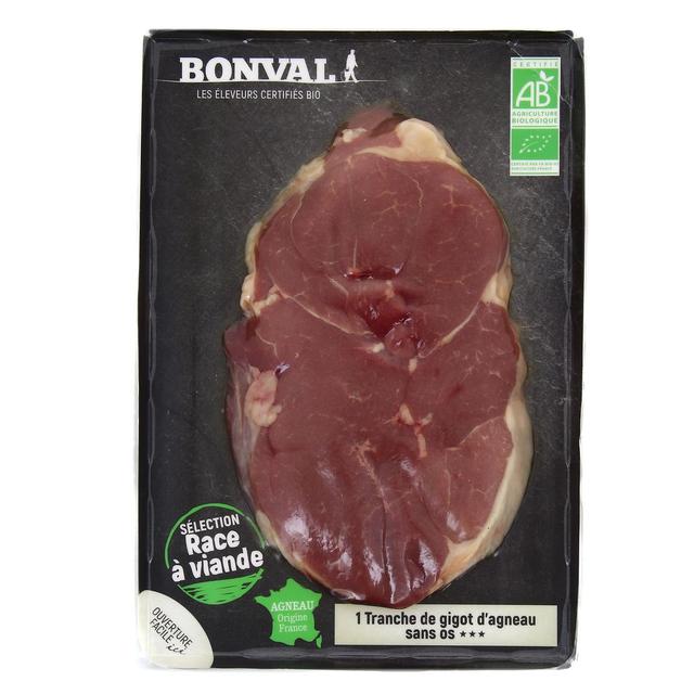  - Bonval - Tranche de Gigot d'Agneau Bio x1