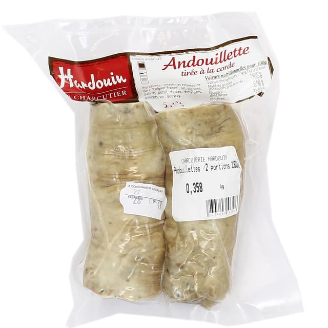  - Charcuterie Hardouin - 2 Andouillettes tirée à la corde AAAAA 2x180g