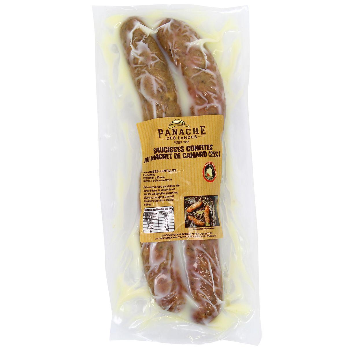 2168309000000 - Panache Des Landes - Saucisses Confites au Magret de Canard