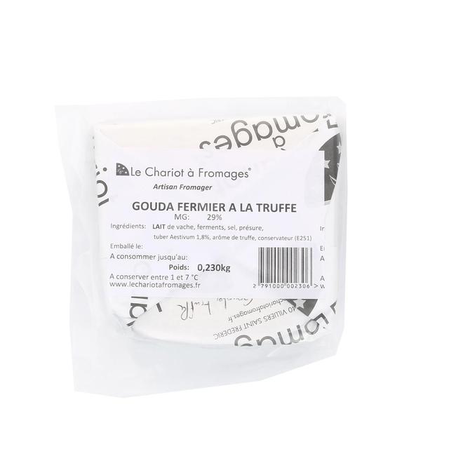  - Le Chariot à fromages, Artisan Fromager - Gouda à la Truffe - Lait de vache pasteurisé