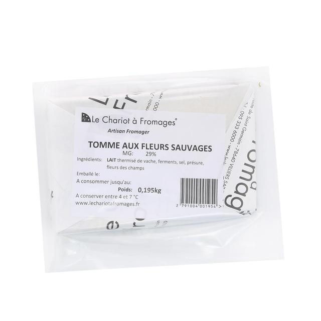  - Le Chariot à fromages, Artisan Fromager - Tomme aux Fleurs Sauvages - Lait de vache thermisé