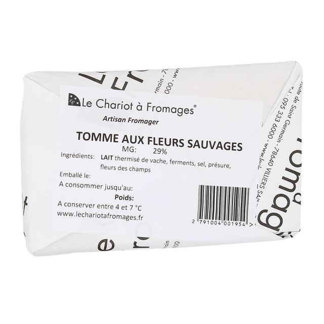  - Le Chariot à fromages, Artisan Fromager - Tomme aux Fleurs Sauvages - Lait de vache thermisé