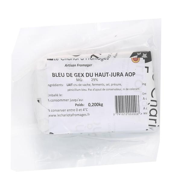  - Le Chariot à fromages, Artisan Fromager - Bleu De Gex Haut-Jura AOP - Lait de vache cru
