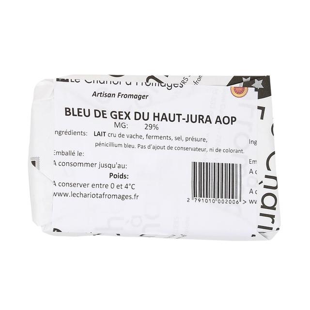  - Le Chariot à fromages, Artisan Fromager - Bleu De Gex Haut-Jura AOP - Lait de vache cru