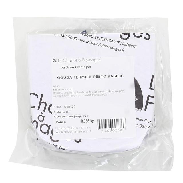  - Le Chariot à fromages, Artisan Fromager - Gouda Fermier Pesto Basilic