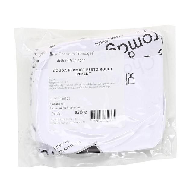  - Le Chariot à fromages, Artisan Fromager - Gouda Fermier Pesto Rouge