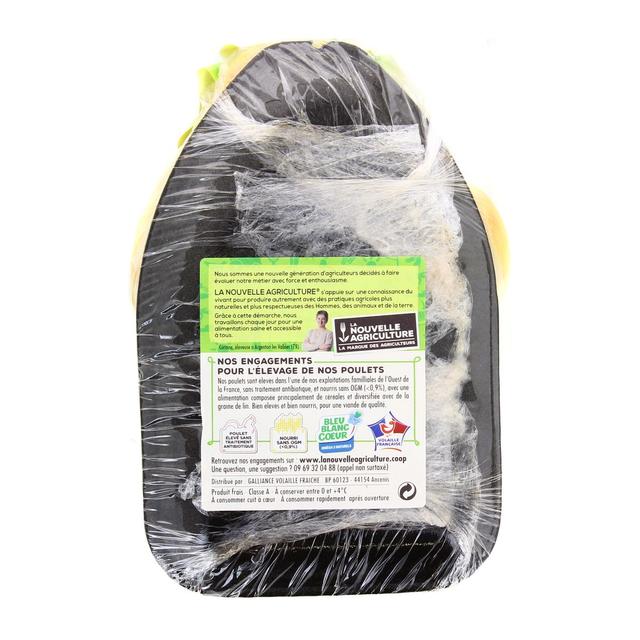 3435660748806 - La Nouvelle Agriculture - Poulet Jaune entier prêt à cuire Bleu Blanc Coeur 