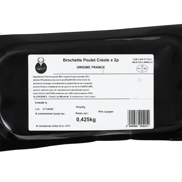 2940946000000 - Leguelier - Brochettes de Poulet Créole