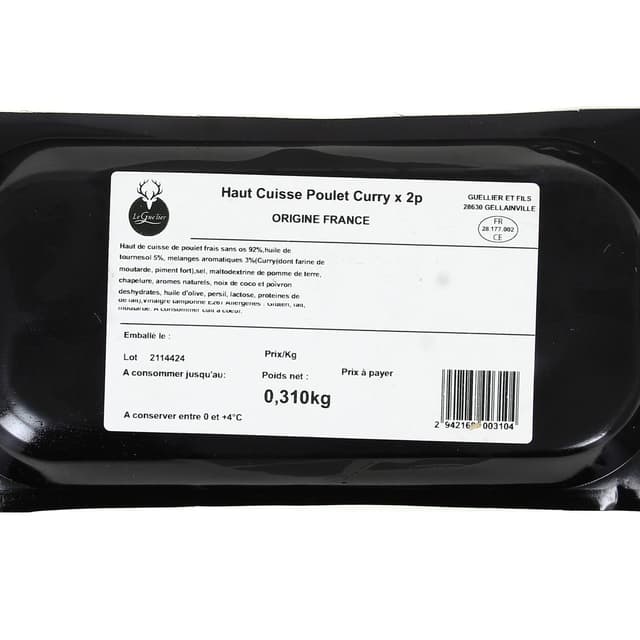  - Leguelier - Hauts de Cuisse de Poulet Marinés au Curry