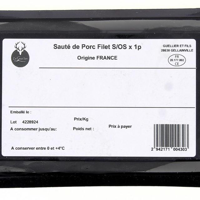  - Leguelier - Sauté de Porc Filet Sans Os