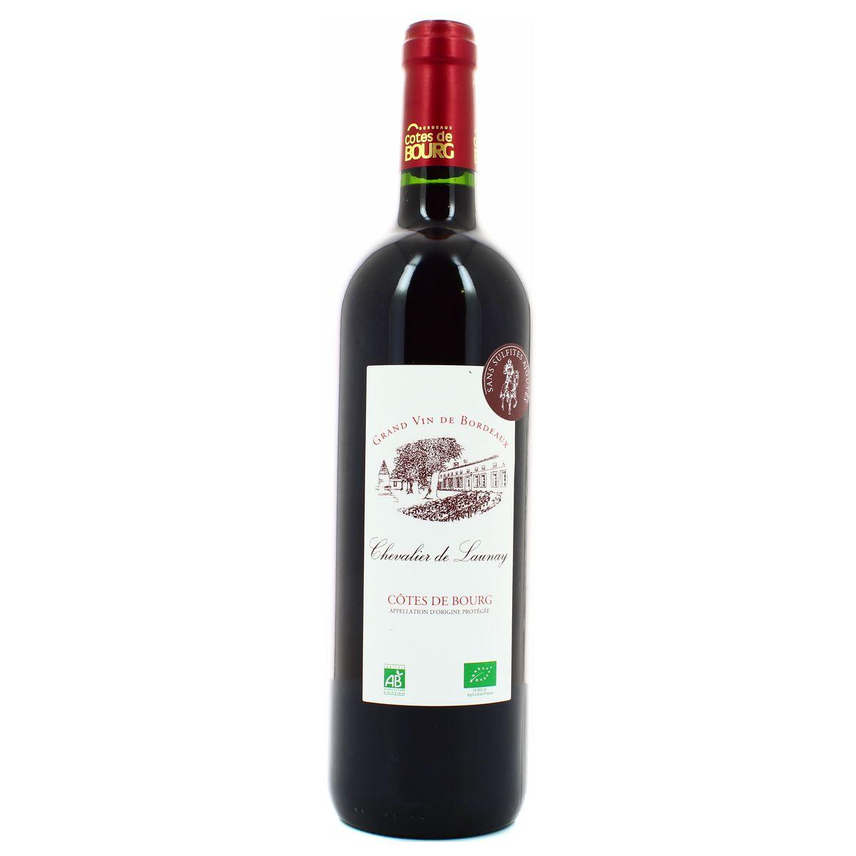 Côtes de Bourg AOC - Chevalier de Launay Bio