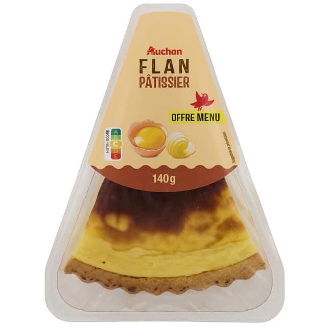 3596710550500 - Auchan - Flan pâtissier individuel