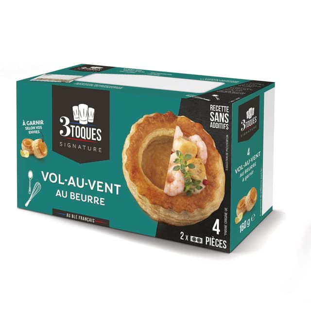 3162150031000 - Les 3 Toques - 4 Vol au Vent au beurre
