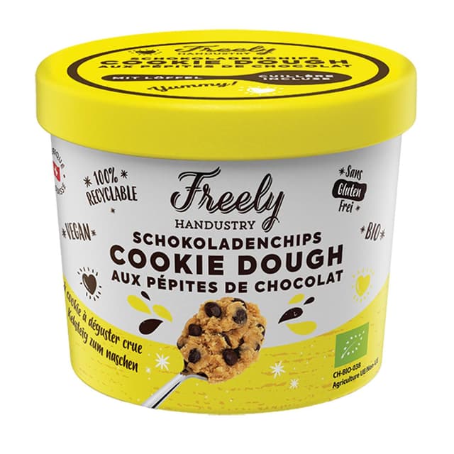 7640171022000 - Freely Handustry - Pâte à cookie bio crue aux pépites de chocolat